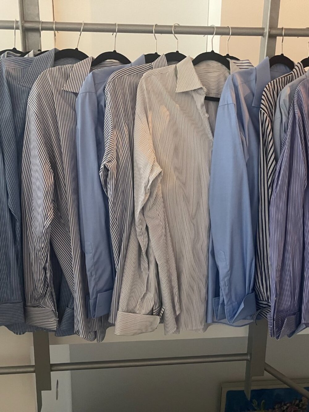 13 Men’s Egyptian Cotton Dress Shirt – French Cuff – 17.5 / XL – Bundled